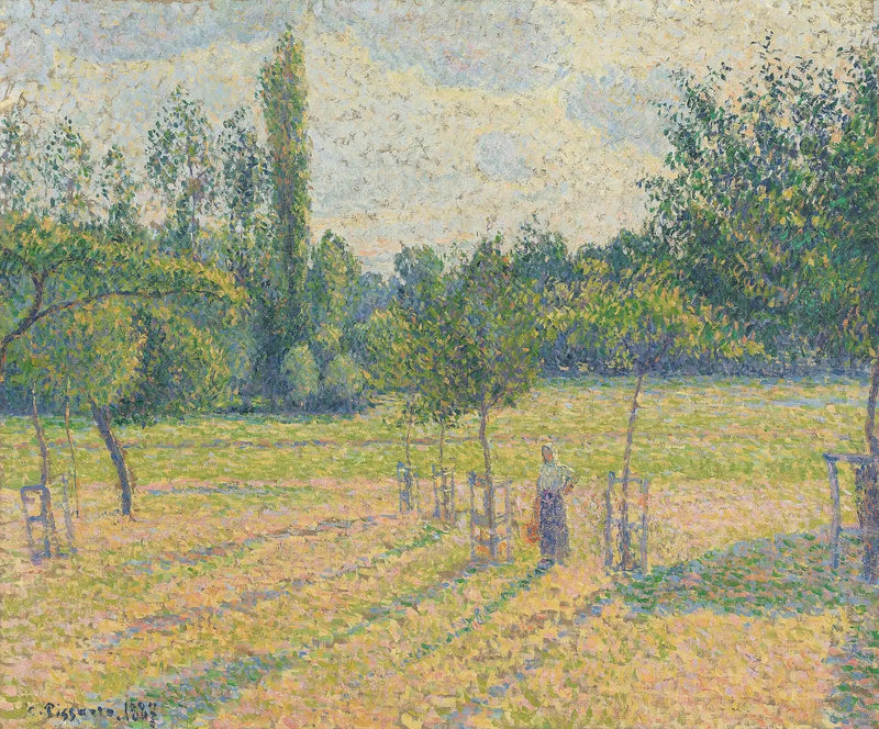 Late Afternoon in Our Meadow - Camille Pissarro