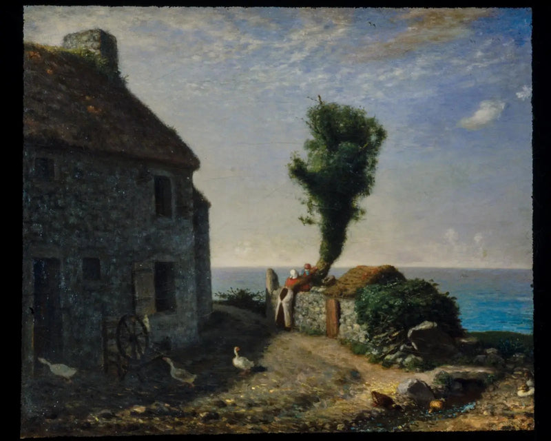 End of the hamlet of Gruchy - Jean-François Millet