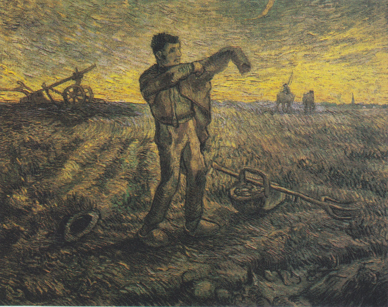 Evening: The End of the Day (after Millet) - Vincent van Gogh