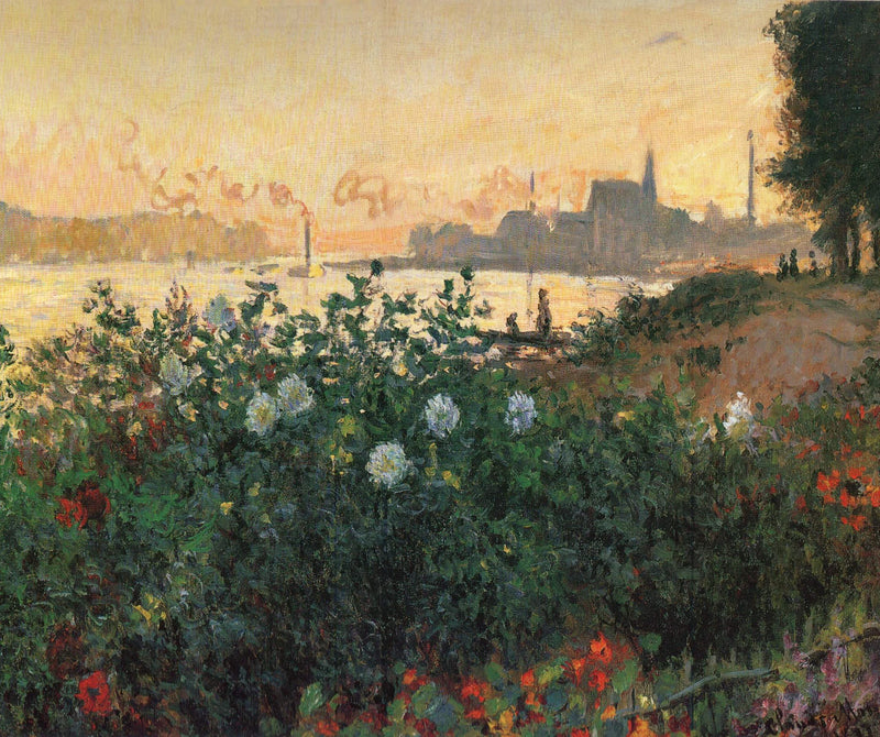 Flowers on the banks of the Seine, Argenteuil W453 - Claude Monet