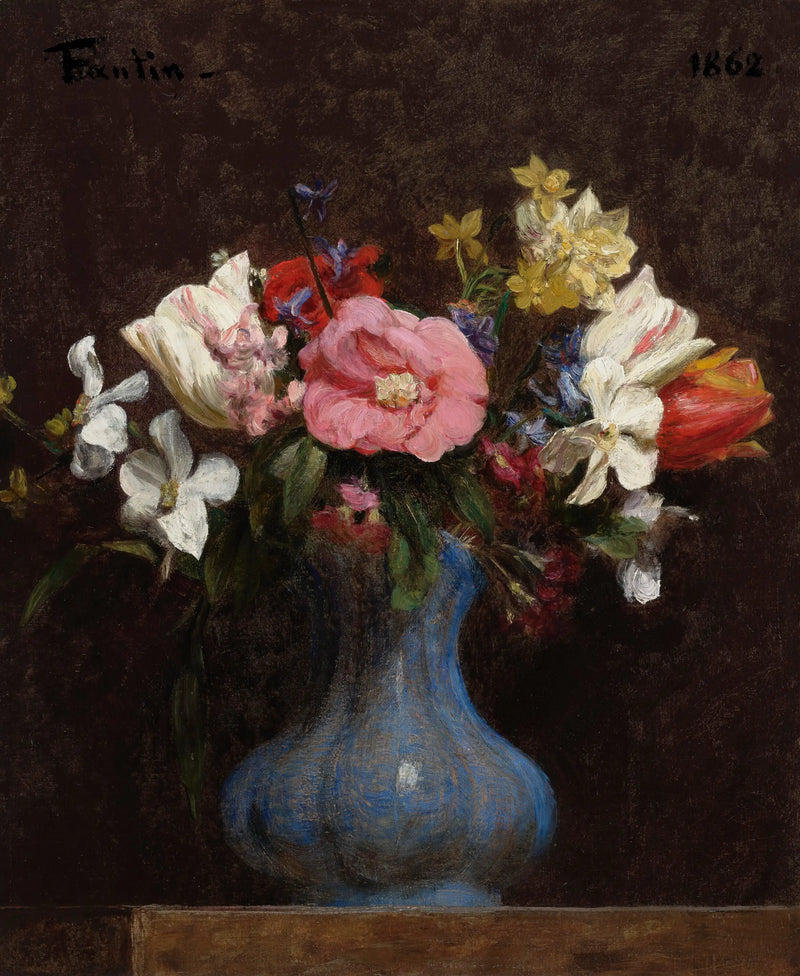 Flowers, Camellias and Tulips - Henri Fantin-Latour