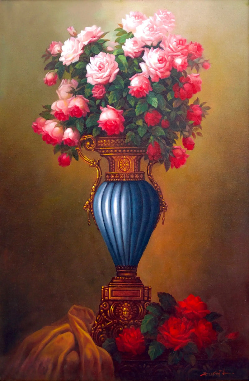 Flowers in an Antique Vase | 60 x 90 cm