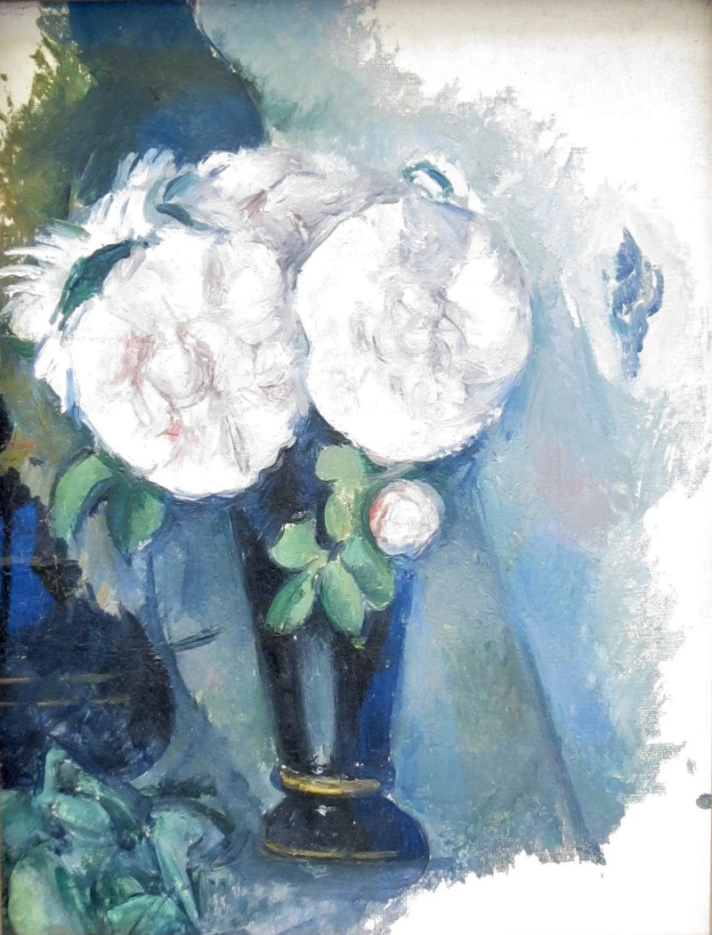 Flowers in a Blue Vase - Paul Cézanne