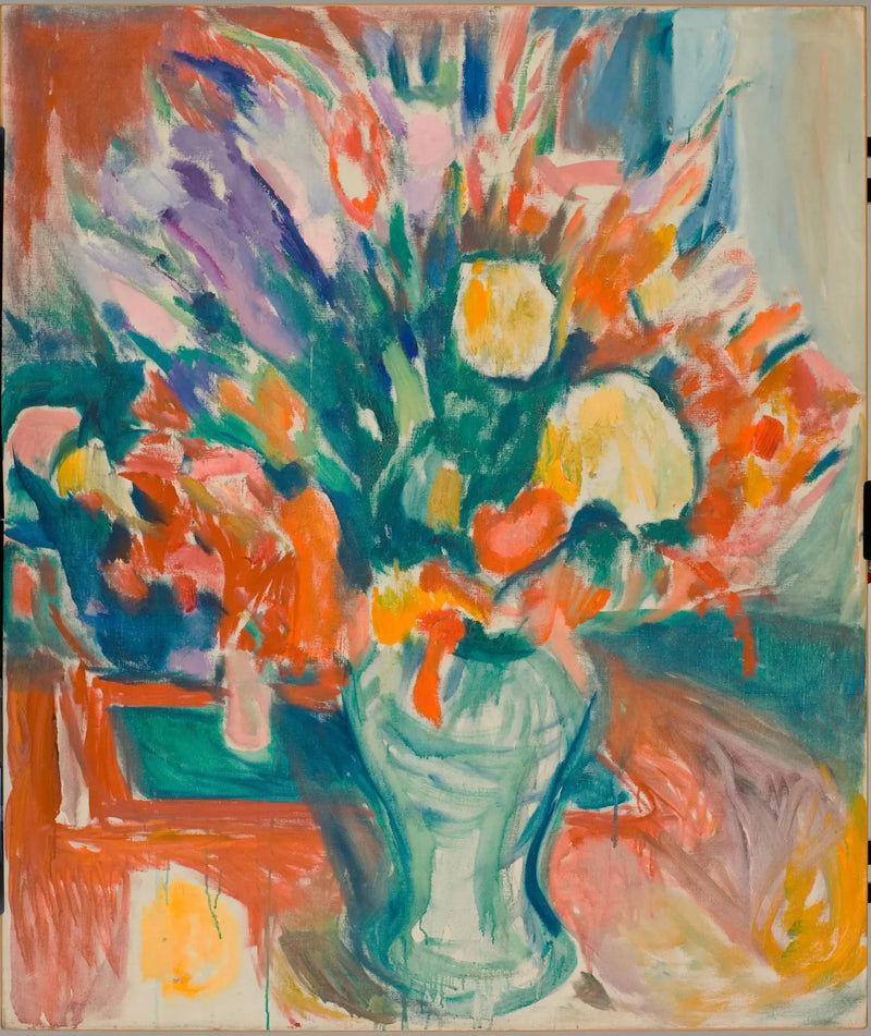 Flowers in a Vase - Edvard Munch