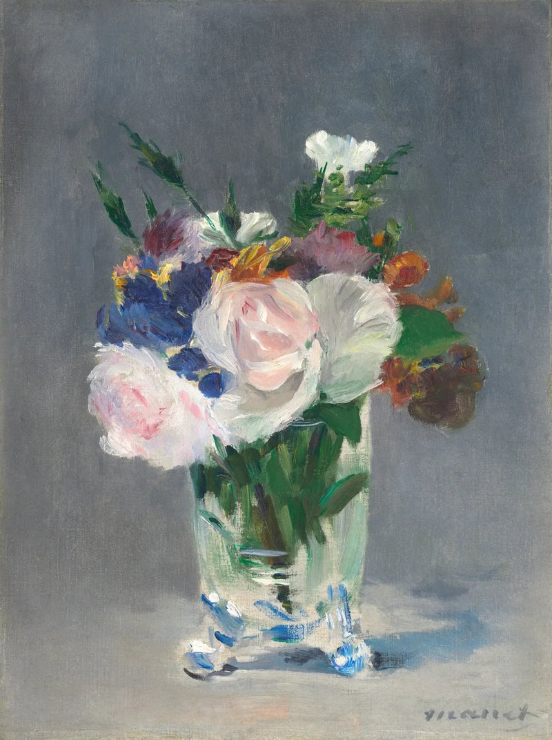 Flowers in a Crystal Vase - Édouard Manet