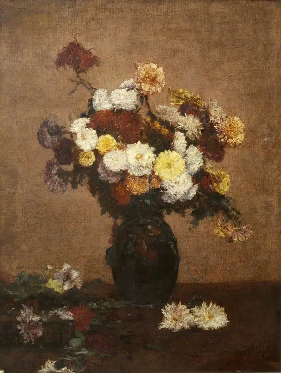 Flowers in a Vase - Henri Fantin-Latour
