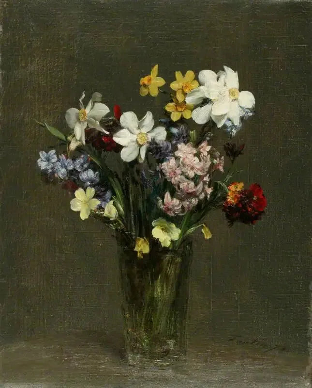 Flowers in a Vase - Henri Fantin-Latour