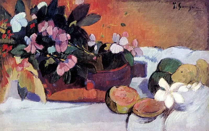 Flowers in a Bowl - Paul Gauguin