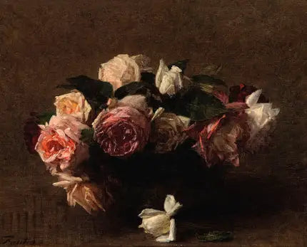 Pink Flowers (Rosario) - Henri Fantin-Latour