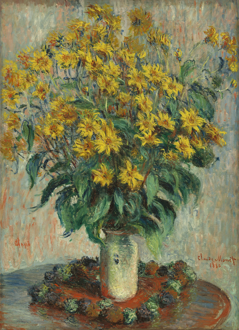 Jerusalem artichoke flowers W629 - Claude Monet