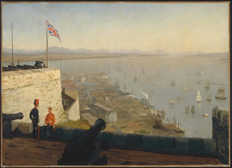 Saint Lawrence River, from the Citadelle, Quebec - Albert Bierstadt