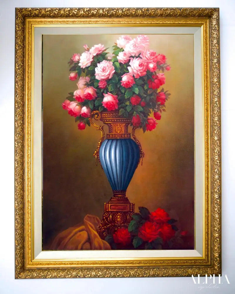 Flowers in an Antique Vase - Supoj | 60 x 90 cm Reproductions de tableaux à la peinture à l’huile