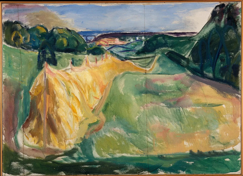Hay Drying - Edvard Munch