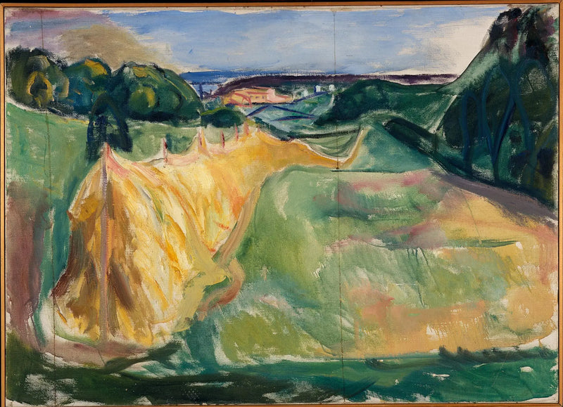 Hay Drying - Edvard Munch