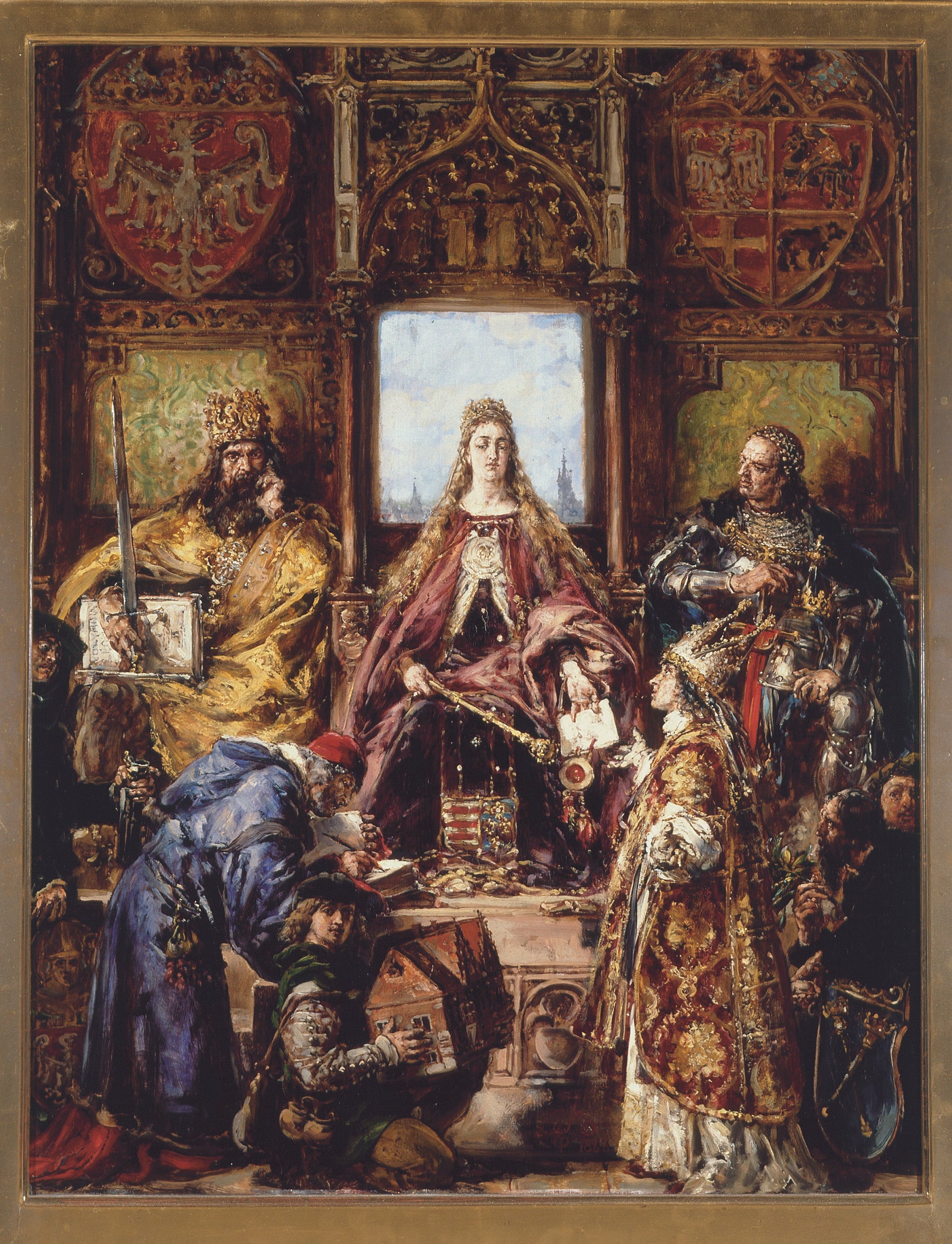 Foundation of the Academy, 1361–1399–1400 AD, from the series "History of Civilization in Poland" - Jan Matejko
