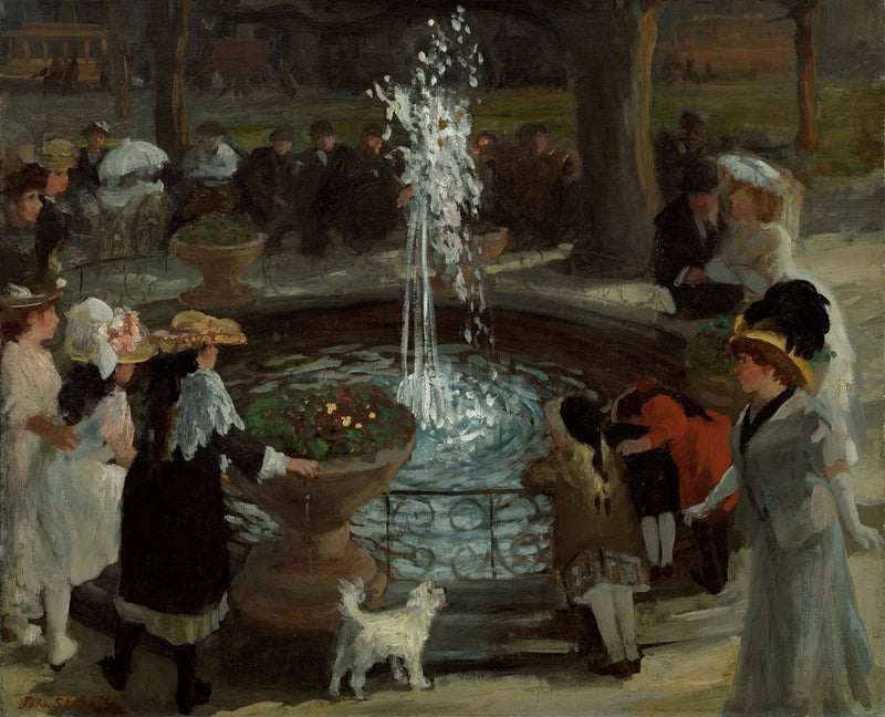 Fountain Palpitante, Madison Square - John Sloan