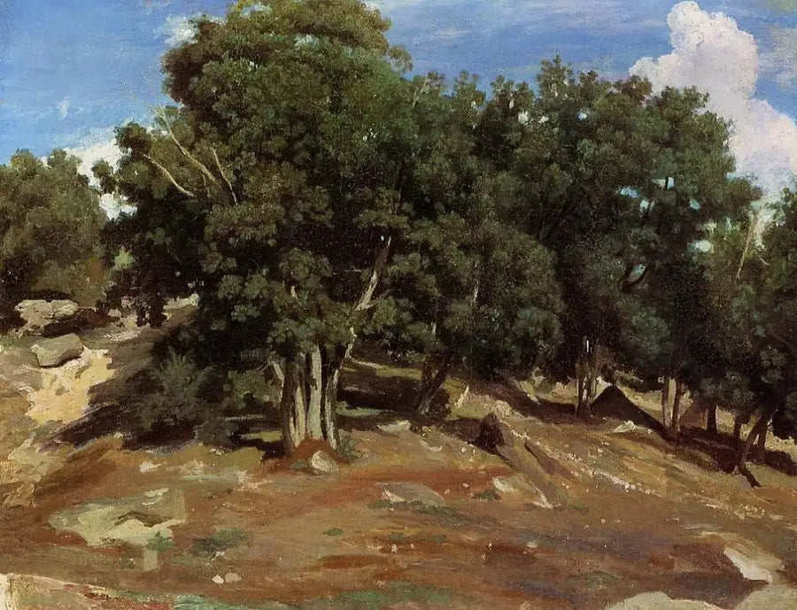 Fontainebleau – Black Oaks of Bas-Préau - Jean-Baptiste Camille Corot