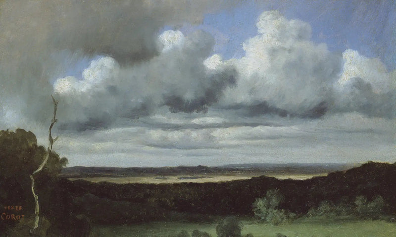 Fontainebleau – Storm over the Plains - Jean-Baptiste Camille Corot