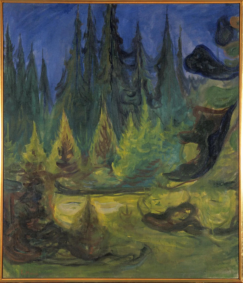 spruce forest - Edvard Munch