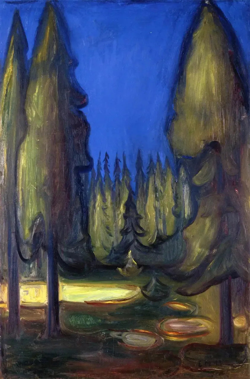 spruce forest - Edvard Munch