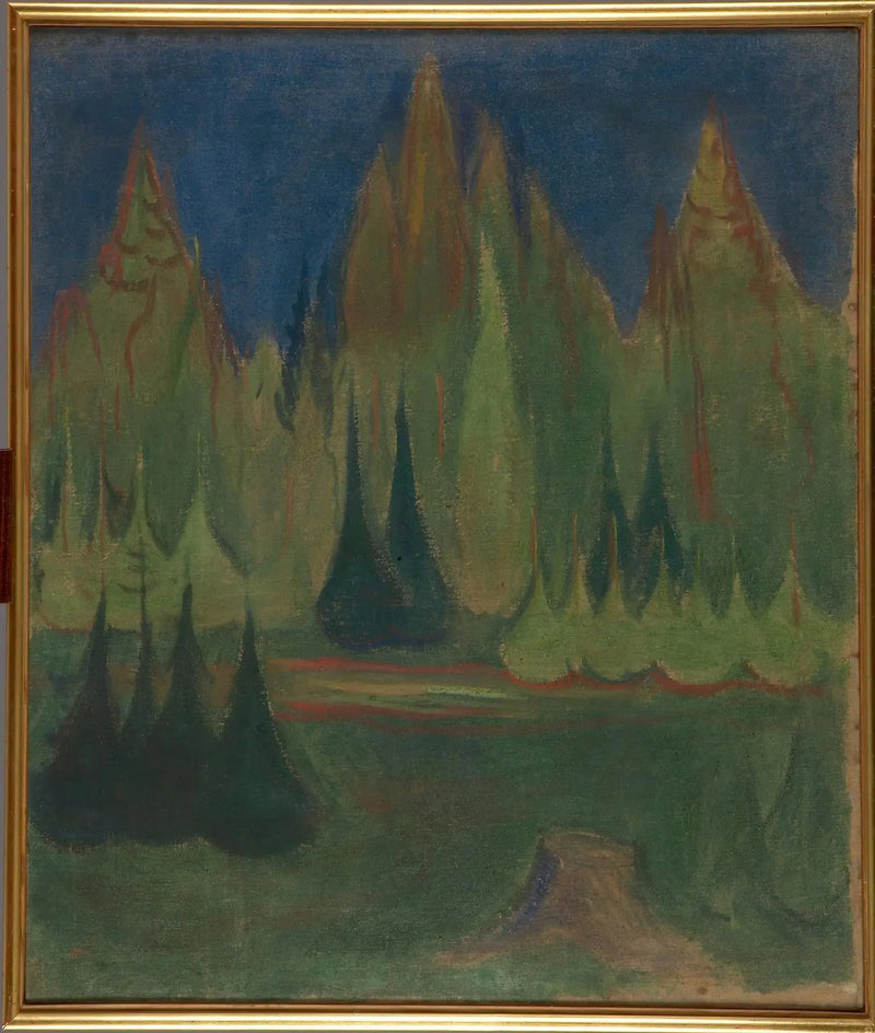 spruce forest - Edvard Munch