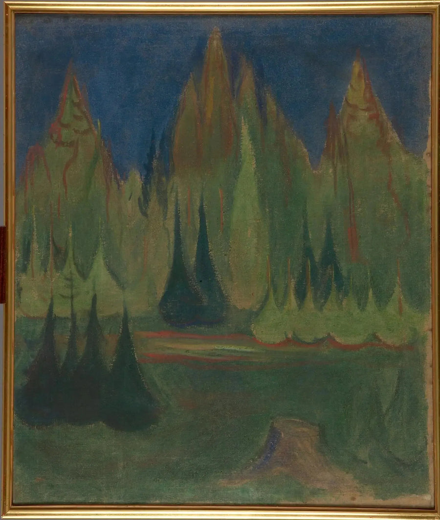 spruce forest - Edvard Munch