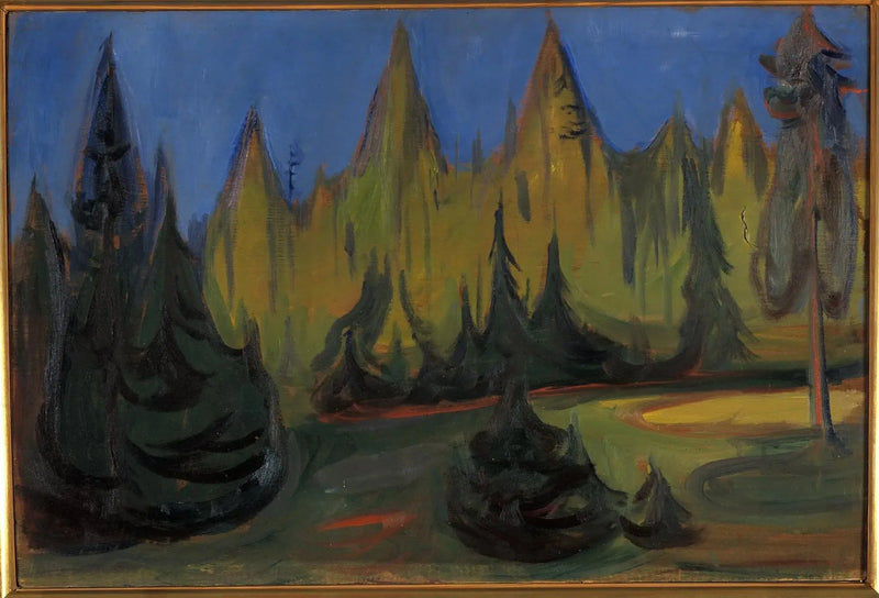 spruce forest - Edvard Munch