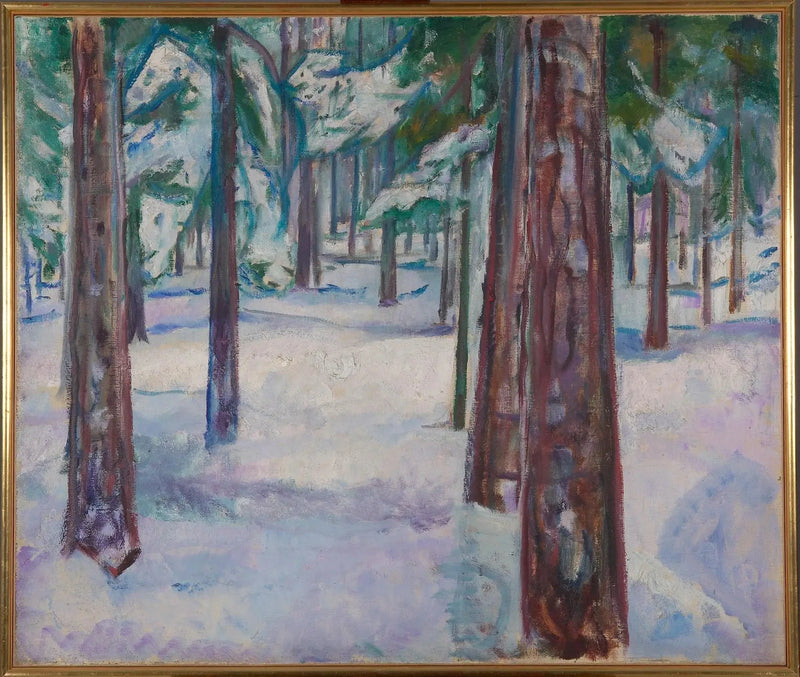Forest in the Snow - Edvard Munch