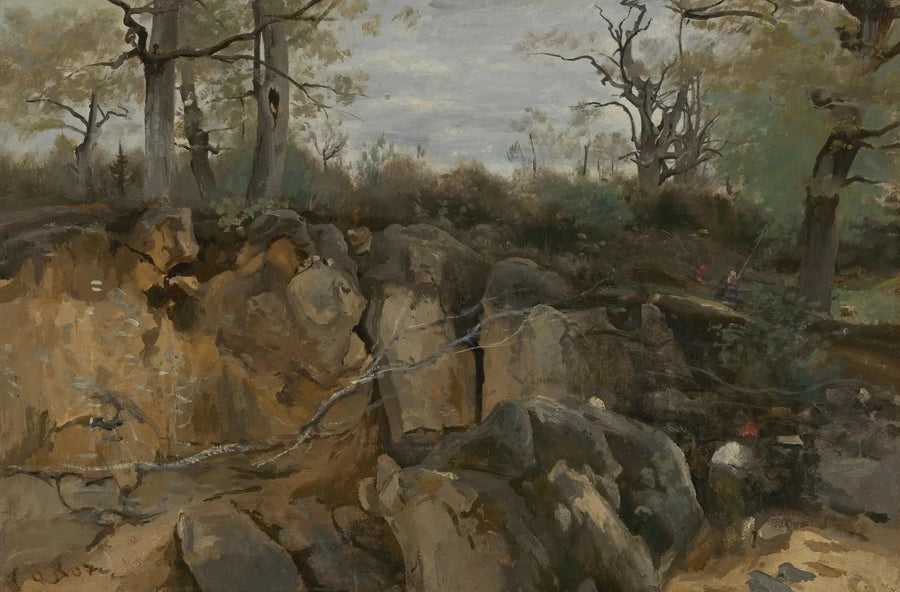 Fontainebleau Forest, Abandoned Sandstone Quarry - Jean-Baptiste Camille Corot