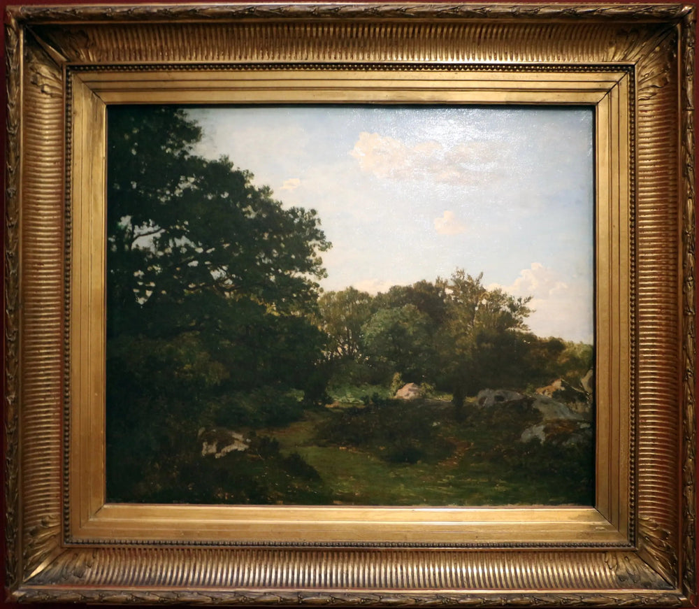 Forêt de Fontainebleau - Frédéric Bazille image 1 copie de tableau peinte à la main