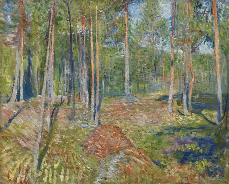 pine forest - Edvard Munch