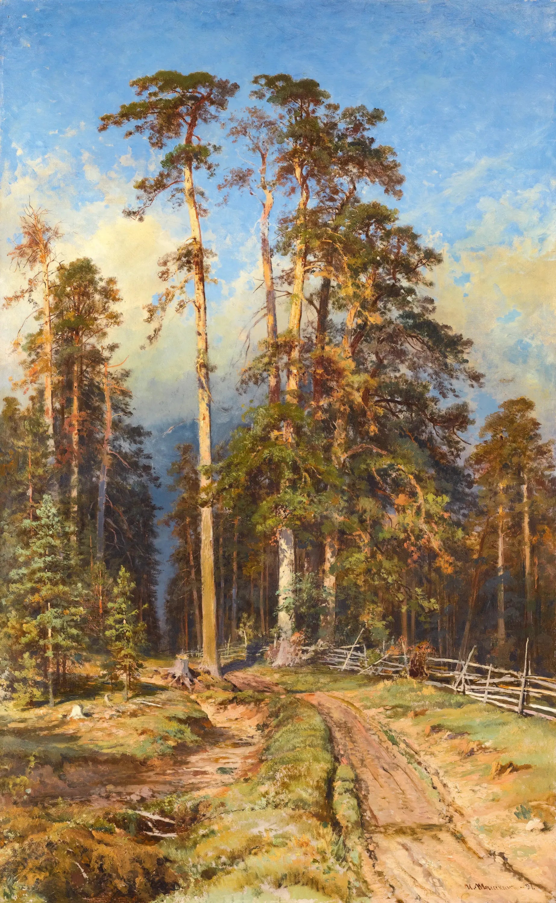 FORÊT DE PINS - Ivan Chichkine image 1 tableau peint à l’huile sur toile