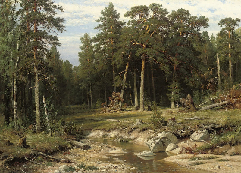 Pine Masts Forest in the Viatka Province - Ivan Chichkine