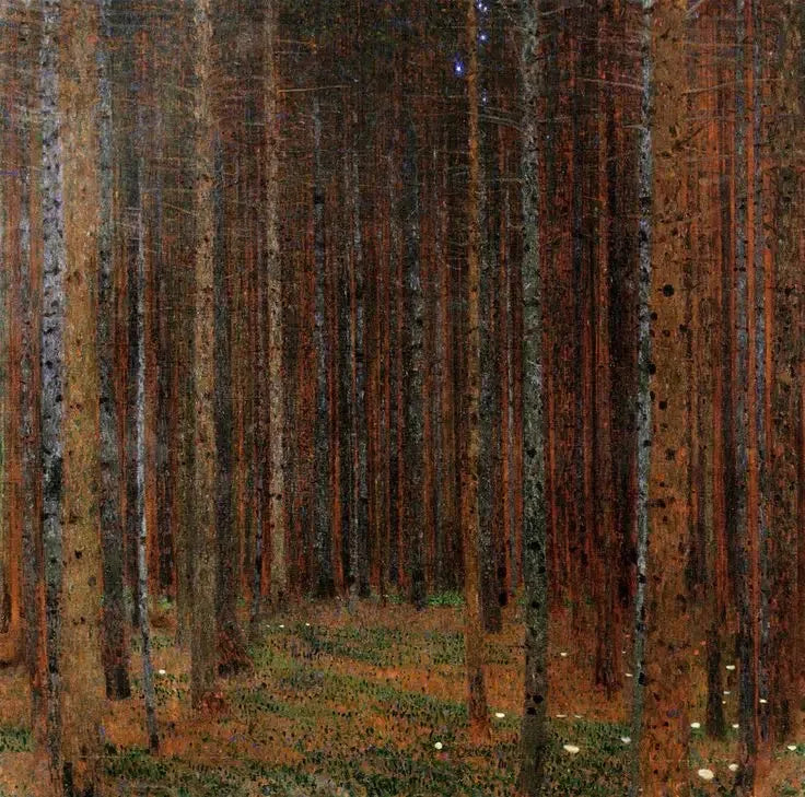Forêt de sapins I - Gustav Klimt image 1 reproduction d’œuvre d’art à l’huile