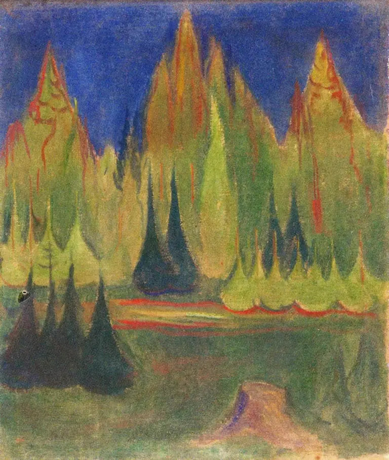 spruce forest - Edvard Munch