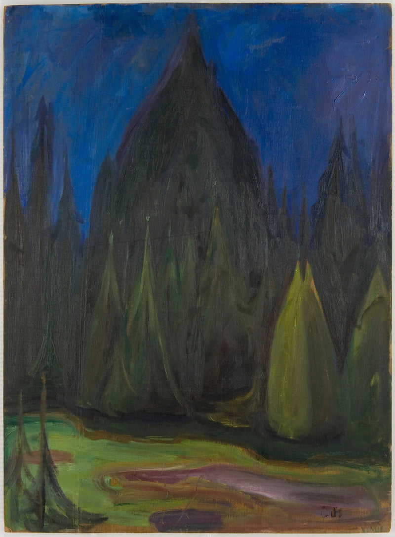 spruce forest - Edvard Munch
