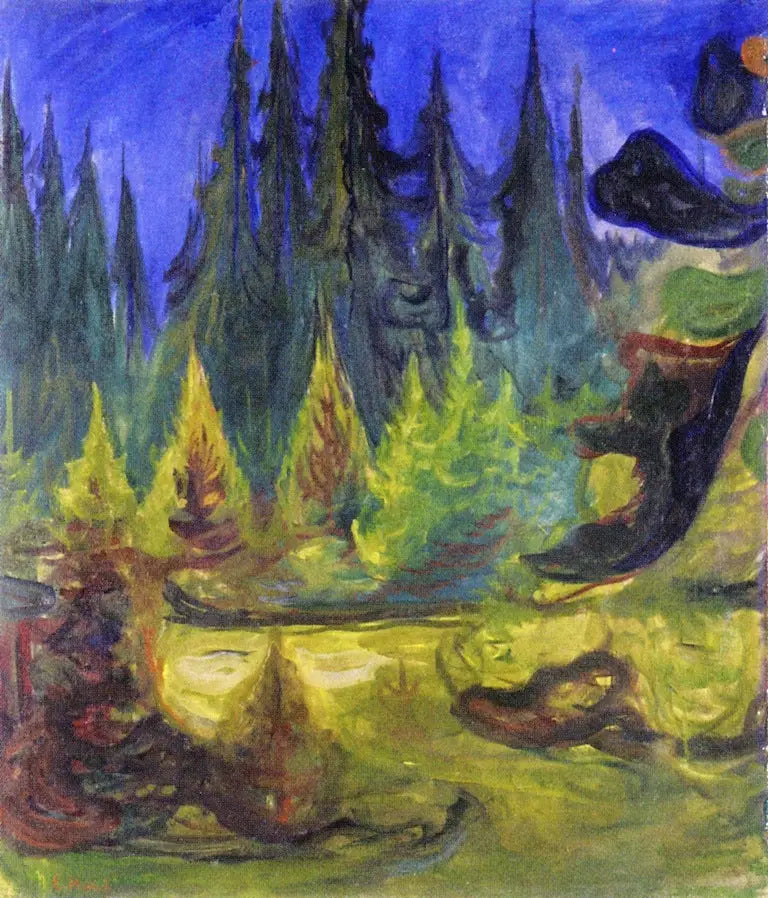 spruce forest - Edvard Munch