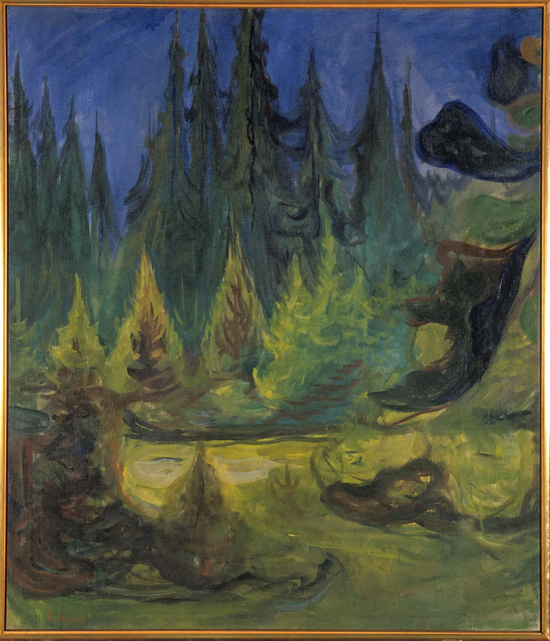 spruce forest - Edvard Munch