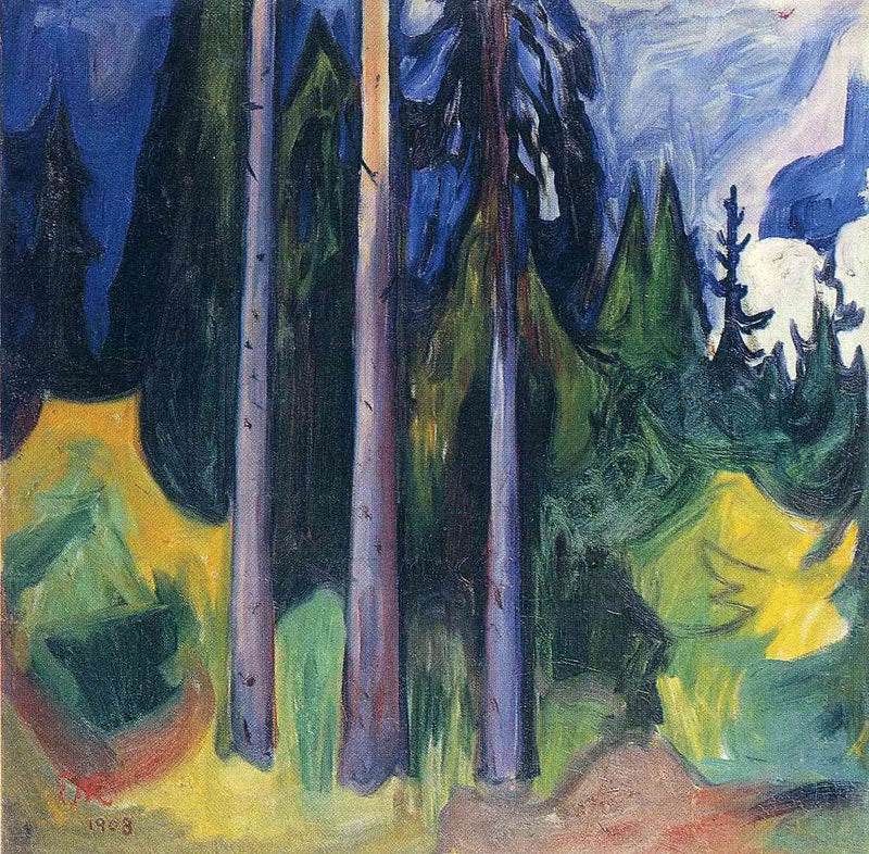 spruce forest - Edvard Munch