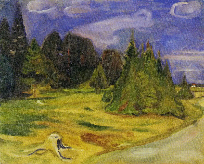 Forest on the Path to Borre - Edvard Munch
