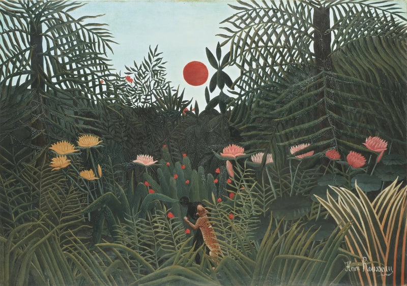 Virgin Forest at Sunset - Henri Rousseau