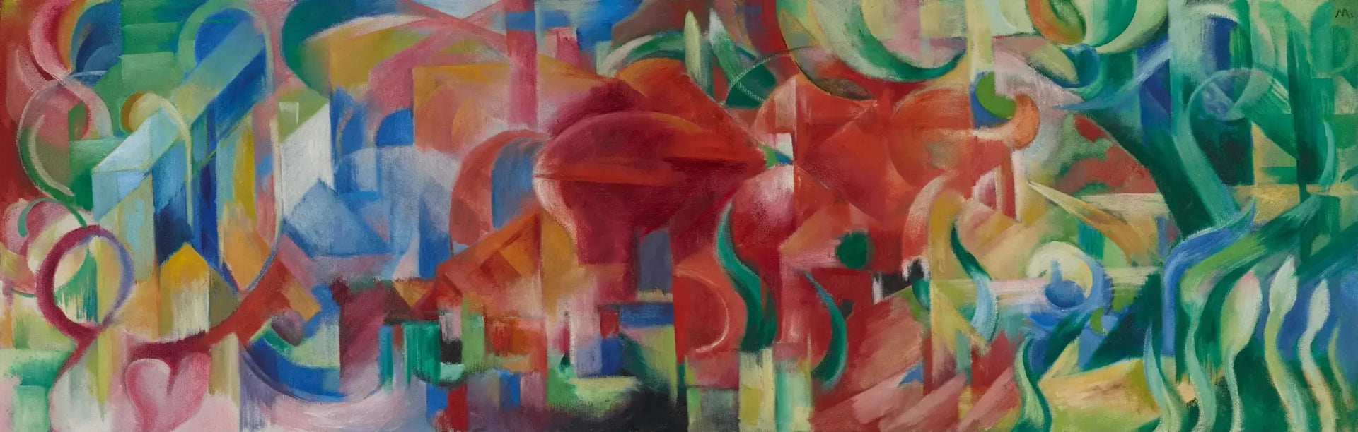 Formes de jeu - Franz Marc image 1 copie de tableau peinte à la main