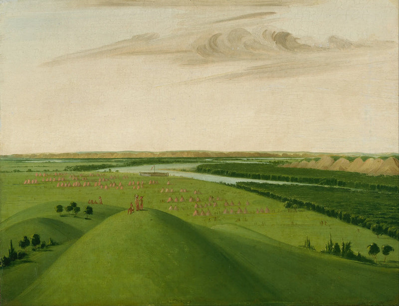 Fort Union, embouchure de la rivière Yellowstone, 2000 miles au-dessus de Saint-Louis - George Catlin