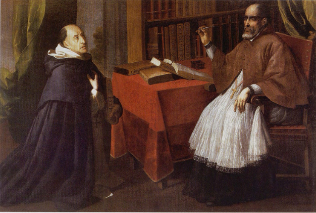 Fray Luis de Granada and Saint John Chrysostom - Francisco de Zurbarán