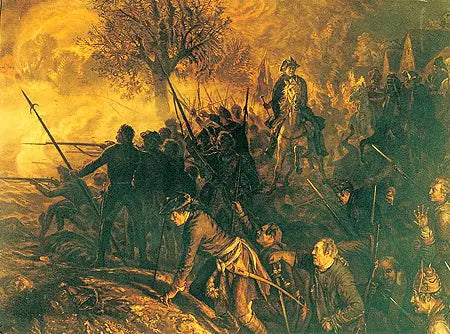 Frederic and His Men at the Battle of Hochkirch - Adolph von Menzel
