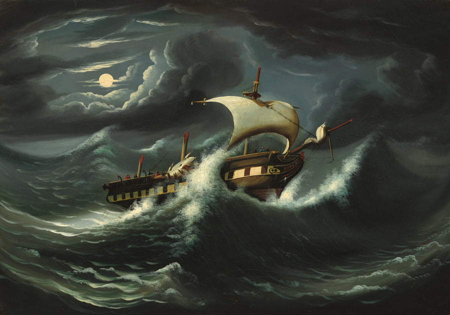 Frégate dans la tempête - Thomas Chambers