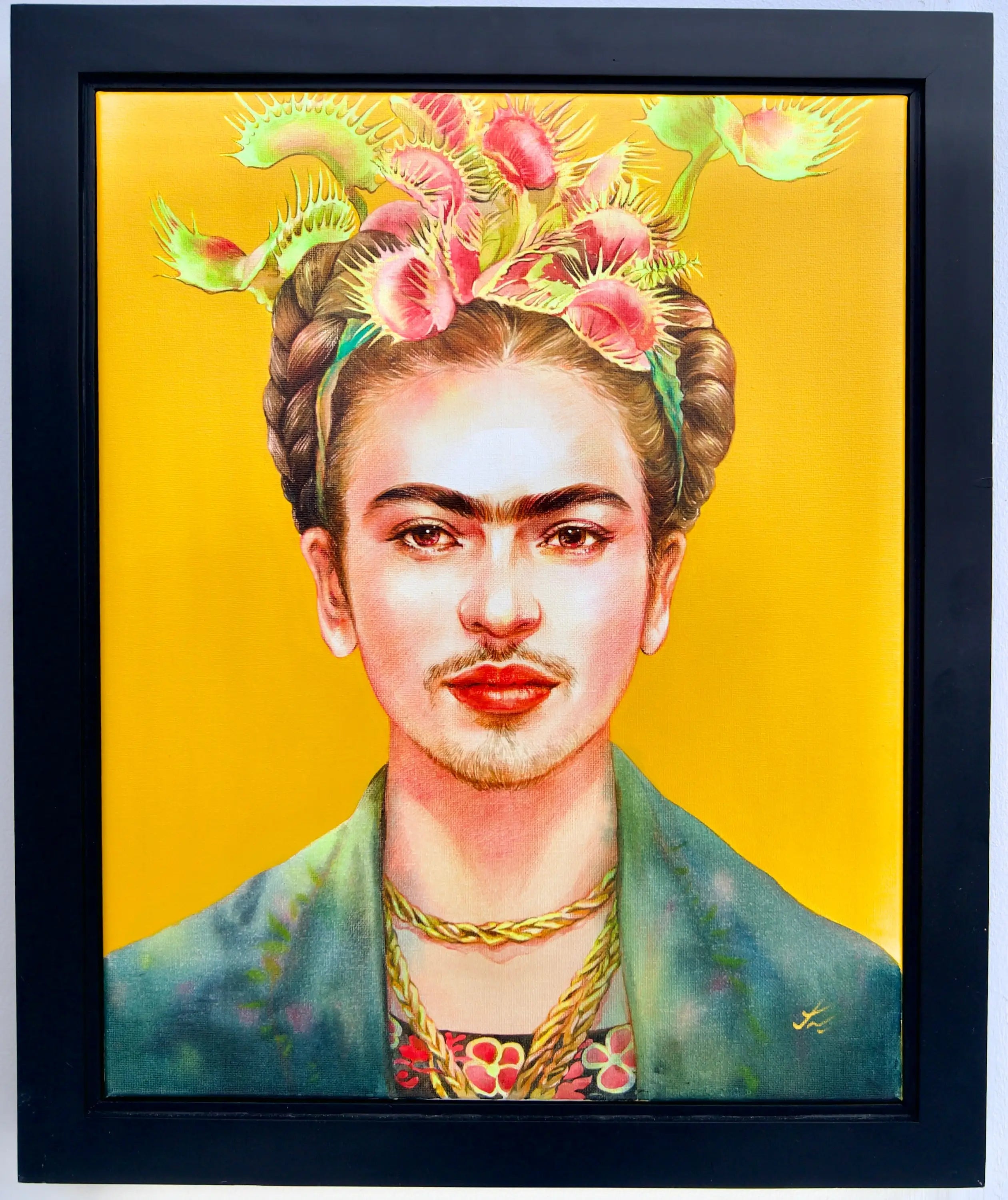 Frida Kahlo x Venus Flytrap | 40 x 50 cm image 1 reproduction d’œuvre d’art à l’huile