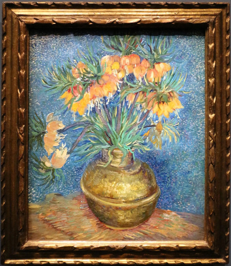 Imperial crown fritillaries in a copper vase - Vincent van Gogh