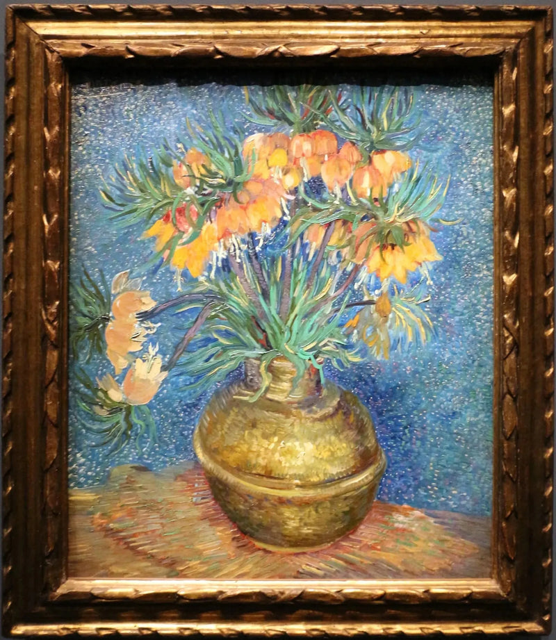 Imperial crown fritillaries in a copper vase - Vincent van Gogh