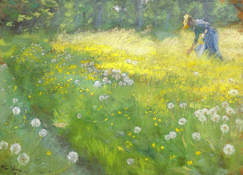 Fru Marie Krøyer in the Garden at Skagen - Peder Severin Krøyer